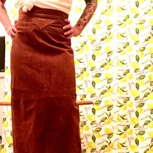 Vintage 1980’s Sued Pencil Skirt